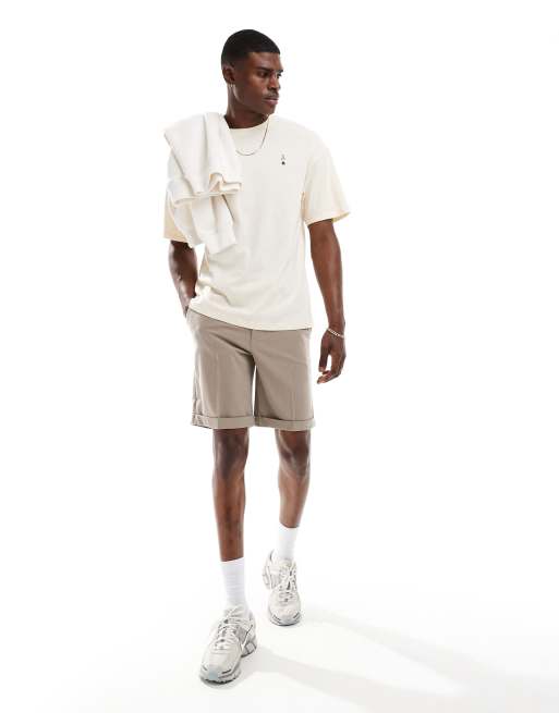 ADPT oversized T-shirt with ace of spades back print in cream