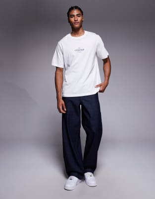 Adpt Oversized T-shirt With Back Graphic In White