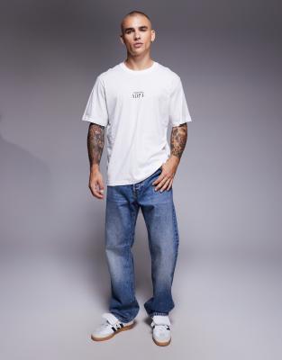 Adpt Oversized T-shirt With Back Print In White