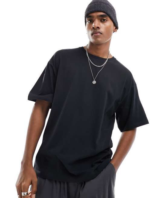 ADPT oversized t-shirt with cupid angel back print in black, 2 of 4