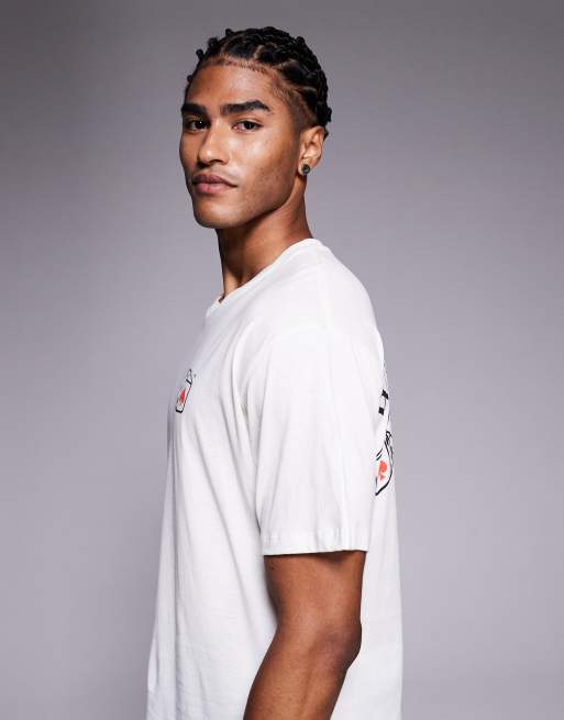ADPT oversized t-shirt with dice backprint in cream, 4 of 5
