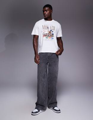 Adpt Oversized T-shirt With Mona Back Print In White