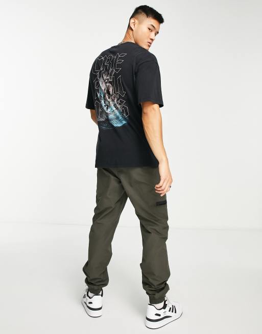 Adpt Oversized T-Shirt in Brown with Los Angeles Back Print