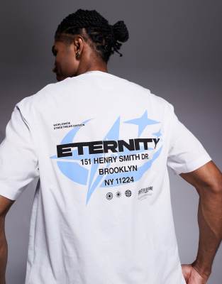 Adpt Oversized T-shirt With Star Front Graphic