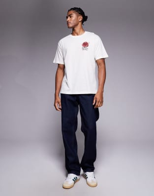 Adpt Oversized T-shirt With Wax Seal Backprint In White
