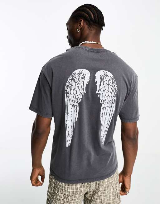 T shirt with cheap wings on back