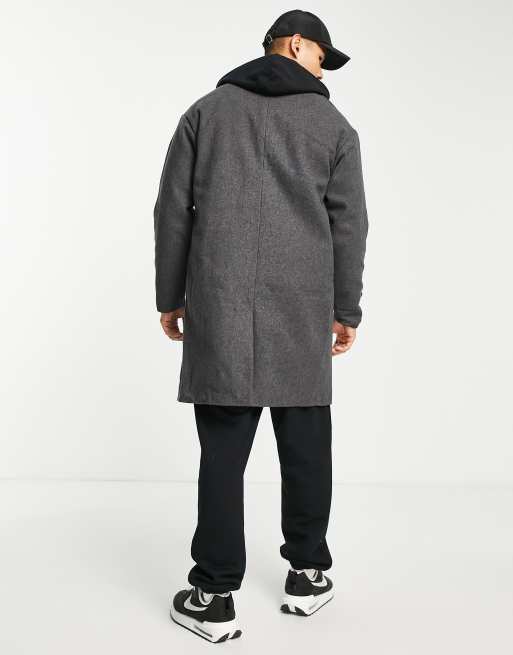 Oversized wool 2024 coat mens