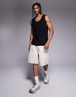 Adpt Overszied Knit Crochet Tank Top