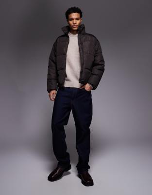 Adpt Padded Puffer Jacket In Brown