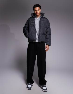 Adpt Padded Puffer Jacket In Gray