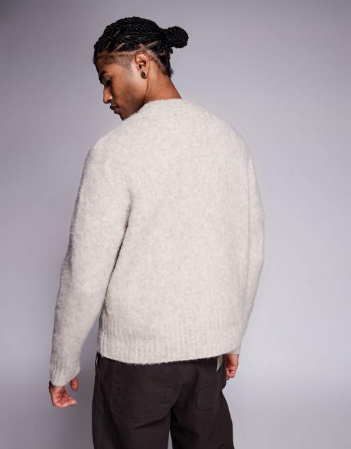 ADPT - Pull en maille duveteuse - Gris clair, 3 de 5