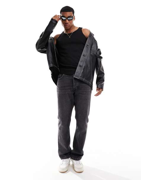 ADPT ribbed vest in black - view 1