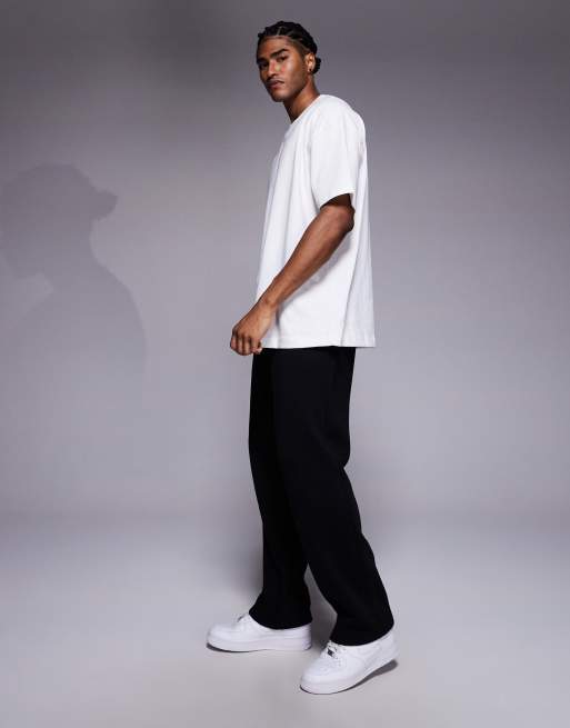 ADPT - Sorte sweatpants med lige ben, 3 af 5