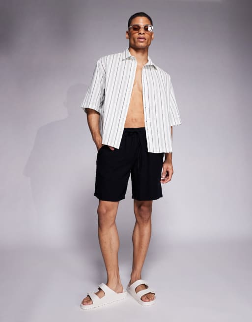 ADPT - Sorte teksturerede shorts, 2 af 5