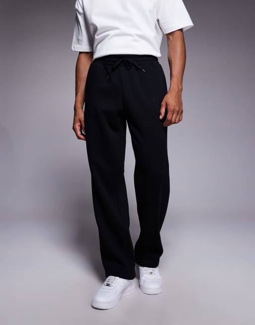 ADPT straight leg sweatpants in black