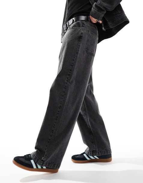 ADPT – Superweite Jeans in verwaschenem Grau - view 1
