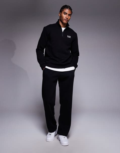 ADPT – Svarta sweatpants med raka ben - view 1