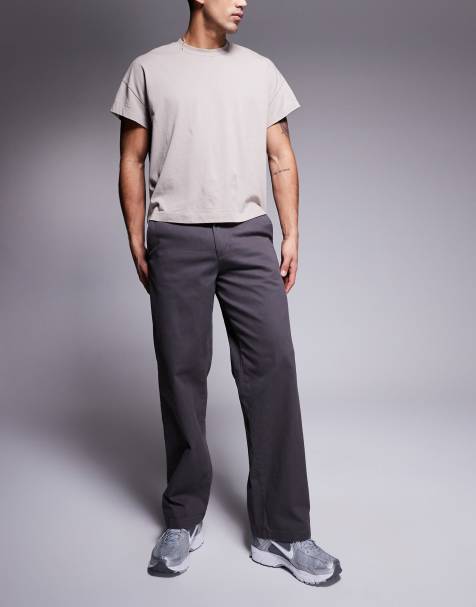 ADPT wide fit chino in grey