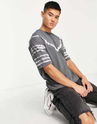 Petite - T-shirt oversize tie-dye délavé vert menthe | FR