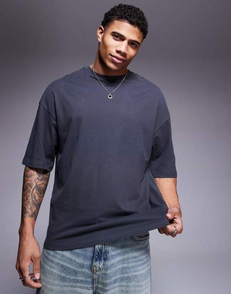 ADPT - T-shirt oversize grigio scuro - view 1
