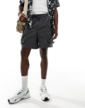 [ADPT] ADPT technical cargo shorts in dark grey S Asphalt