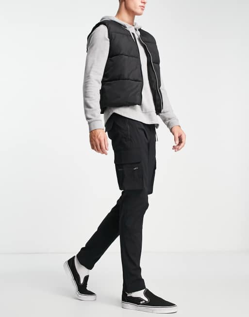 ADPT technical cargo trouser in black 