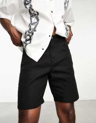 Adpt Twill Wide Fit Shorts In Black-neutral