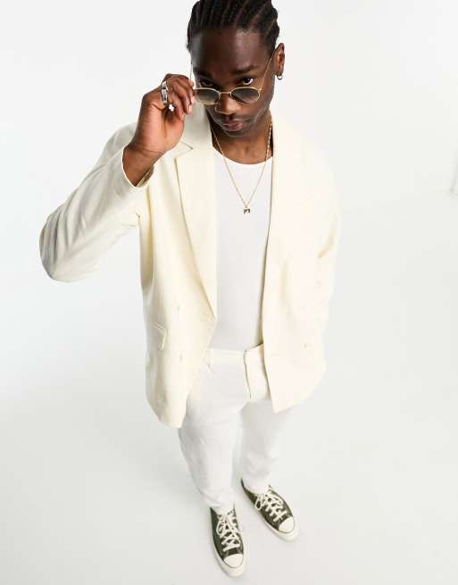 Blazer Décontracté Homme En Lin - Veste été Coupe Ample à Un Bouton - Pour Soirée, Bureau Ou Rendez-vous élégant