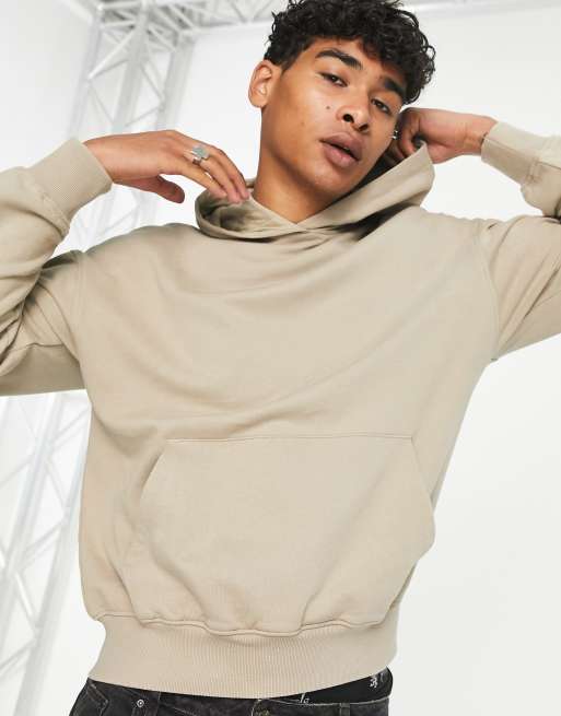 ADPT washed oversized hoodie in beige ASOS