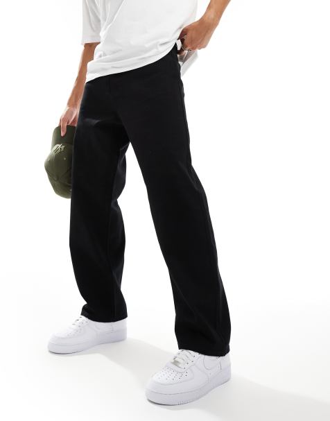 ADPT – Weite Carpenter-Jeans in verwaschenem Schwarz - view 1
