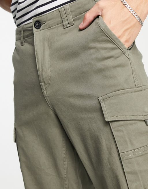ADPT loose fit cargo pants in dark gray