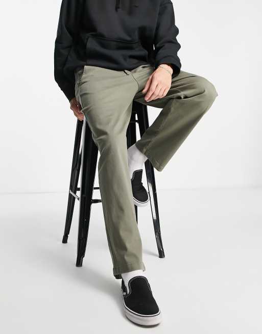 ADPT wide fit chino in khaki