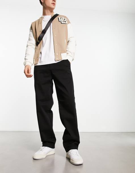 ADPT wide fit chinos in black - view 1