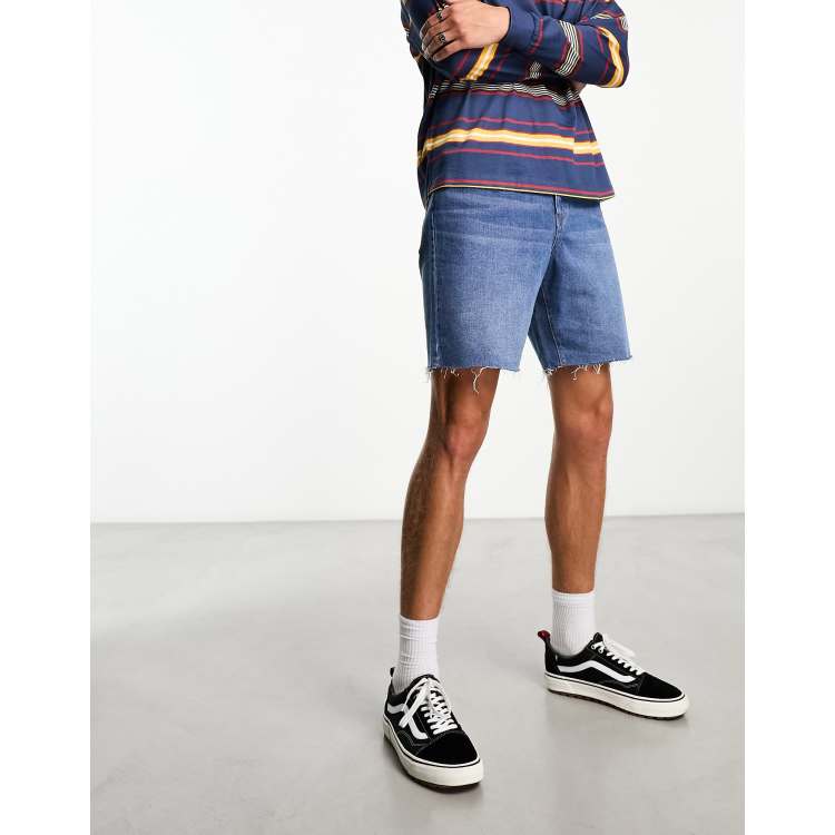 Grey cut best sale off shorts