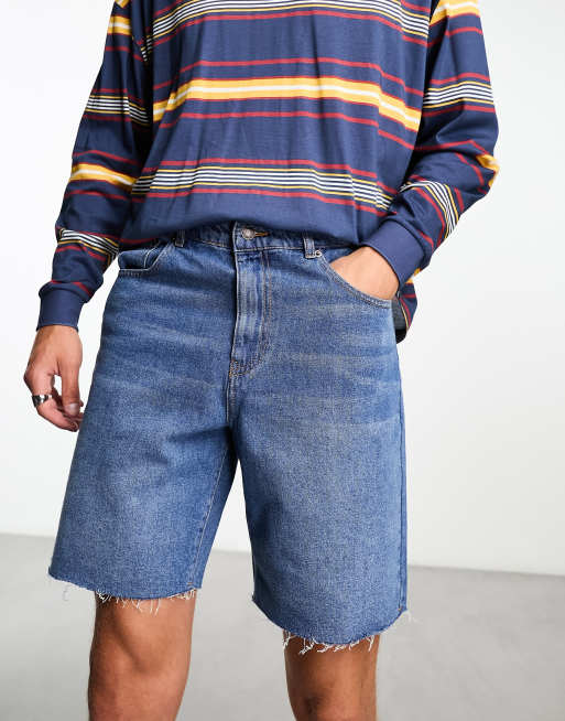 Wide denim store shorts