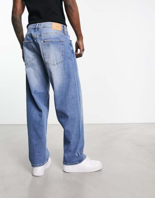 Flared Slim Jeans - Light denim gray - Men