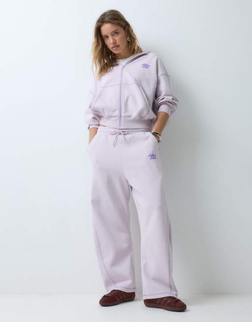 Aelfric Eden cloud zip up hoodie and jogger set in lilac, 2 of 5
