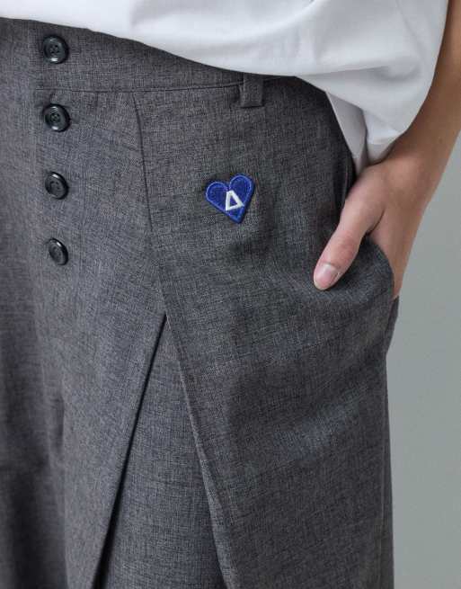Aelfric Eden pleated barrell pants in gray, 5 of 5