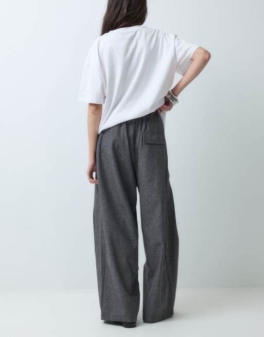 Aelfric Eden pleated barrell pants in grey, 2 of 5
