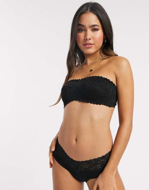 Aerie cheeky cotton brief in black - view 1