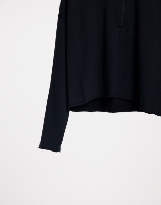 cropped quarter zip