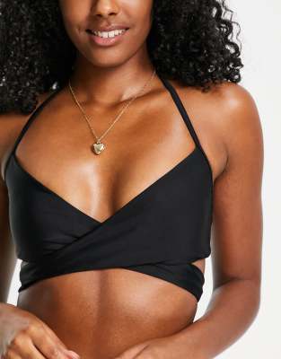 aerie wrap halter bikini top