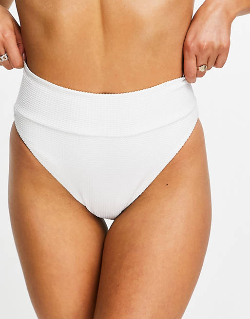 Aerie high cut bikini bottom in white