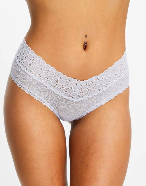 Aerie – Real Good – Frecher Spitzen-Slip in Blau, 3 von 4