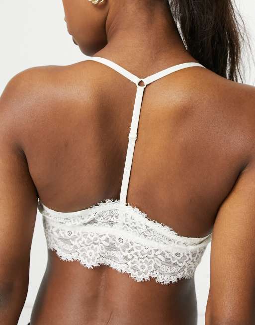 White t on sale back bra