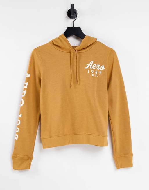 Yellow deals aeropostale hoodie