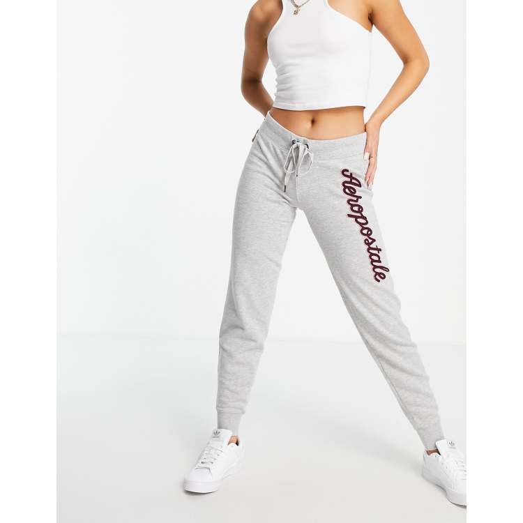 Aeropostale aero est jogger co-ord in light heather grey