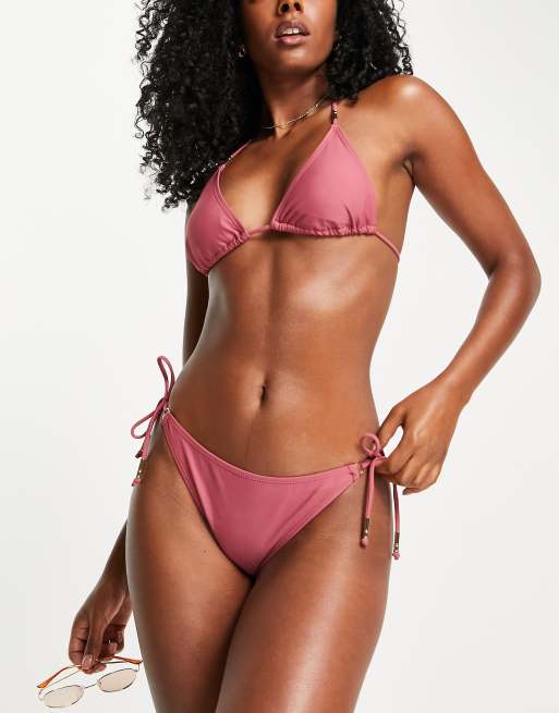 Aeropostale - Bikini allacciato al collo rosso, 3 di 4