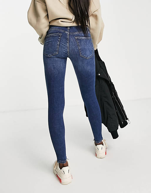 Aeropostale distressed super skinny jeans in dark denim | ASOS