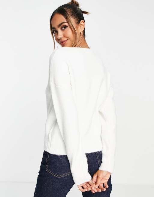 Aeropostale white sweater best sale